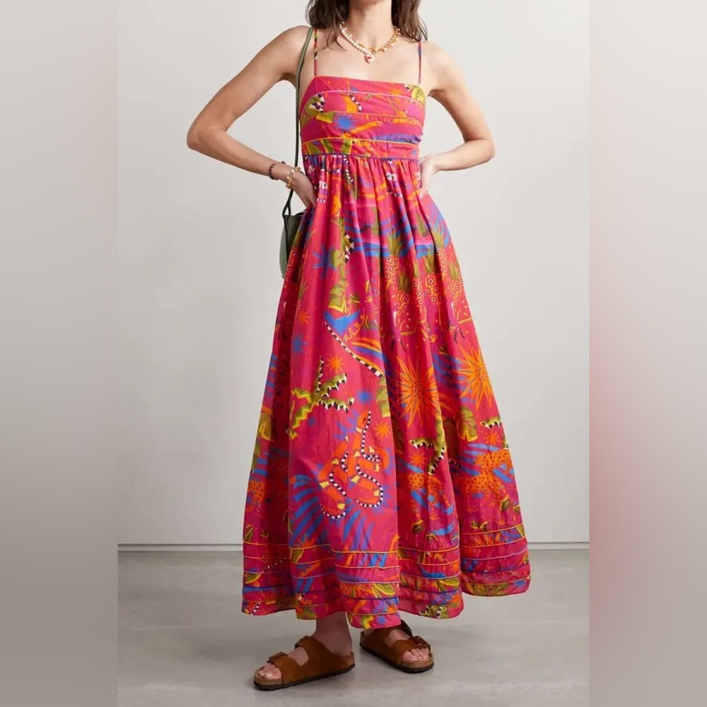 Farm Rio Printed Cotton-Voile Maxi Dress - Picture 5 of 8